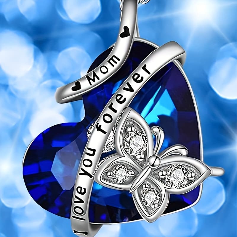 TEMU Fashion Men And Women Fashion Exquisite Heart Pendant Necklace Elegant Luxury Necklace Mother Birthday Jewelry Gifts