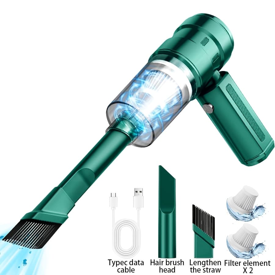 TEMU Rechargeable Handheld Vacuum Cleaner For Home And Car Use - Powerful For Auto And Household Cleaning