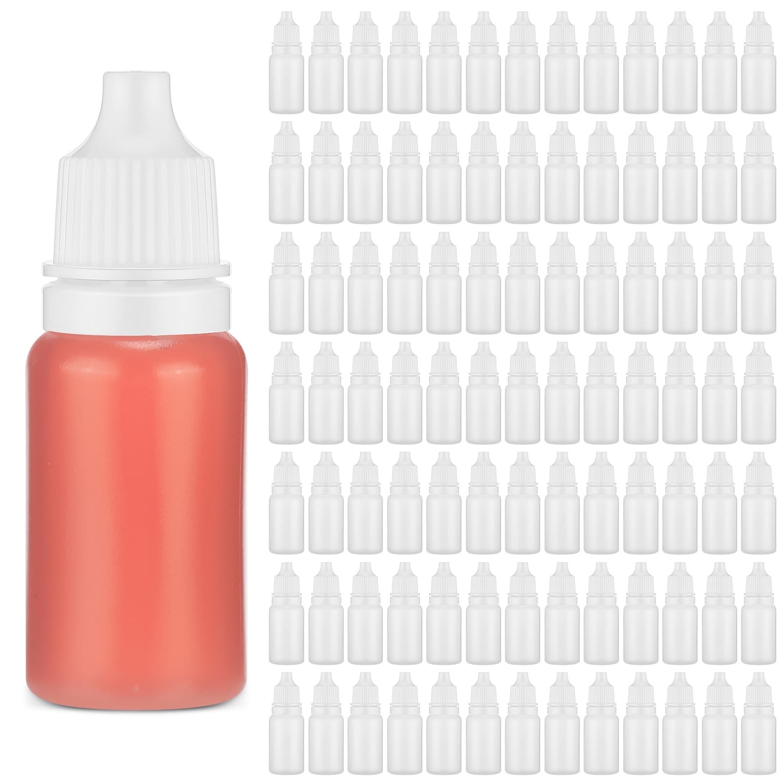 TEMU 300pcs Plastic Dropper Bottles Bulk 10ml Eye Liquid Dropper Bottles With Caps Clear Refillable Bottle For Liquids Oils Paint