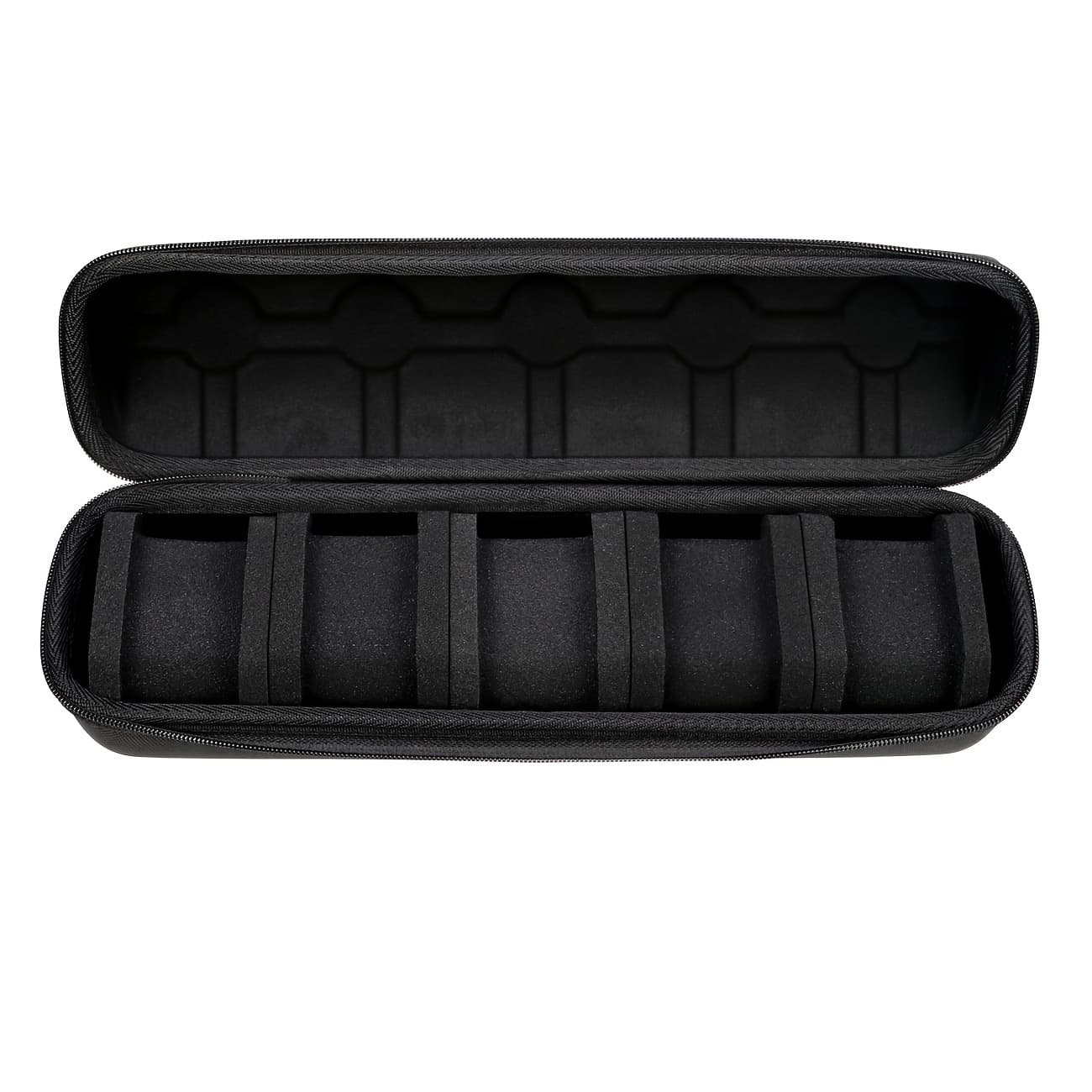 TEMU 5-grid Watch Travel Box, Hard Shell Organizer For Men's& Women's Watches, & Handle, Portable Watch Storage Bag