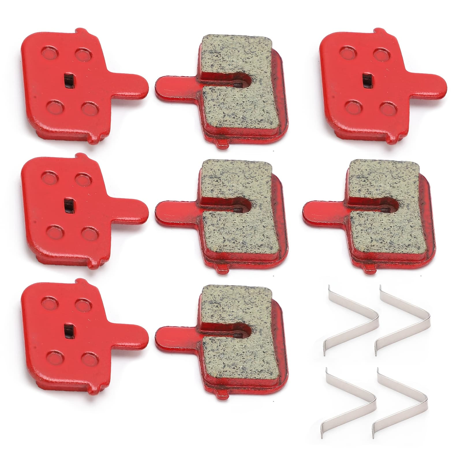 TEMU 4 Pairs Brake Pads Resin Semi?metal Braking Replacement For Electric Vehicle Mountain