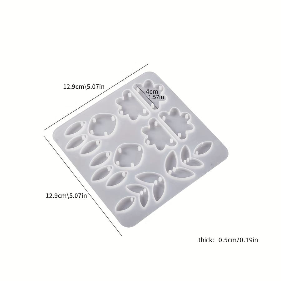TEMU Silicone Resin Mold, Square Shape, Diy Jewelry Making Kit For , Pendant, Earring, And Necklace