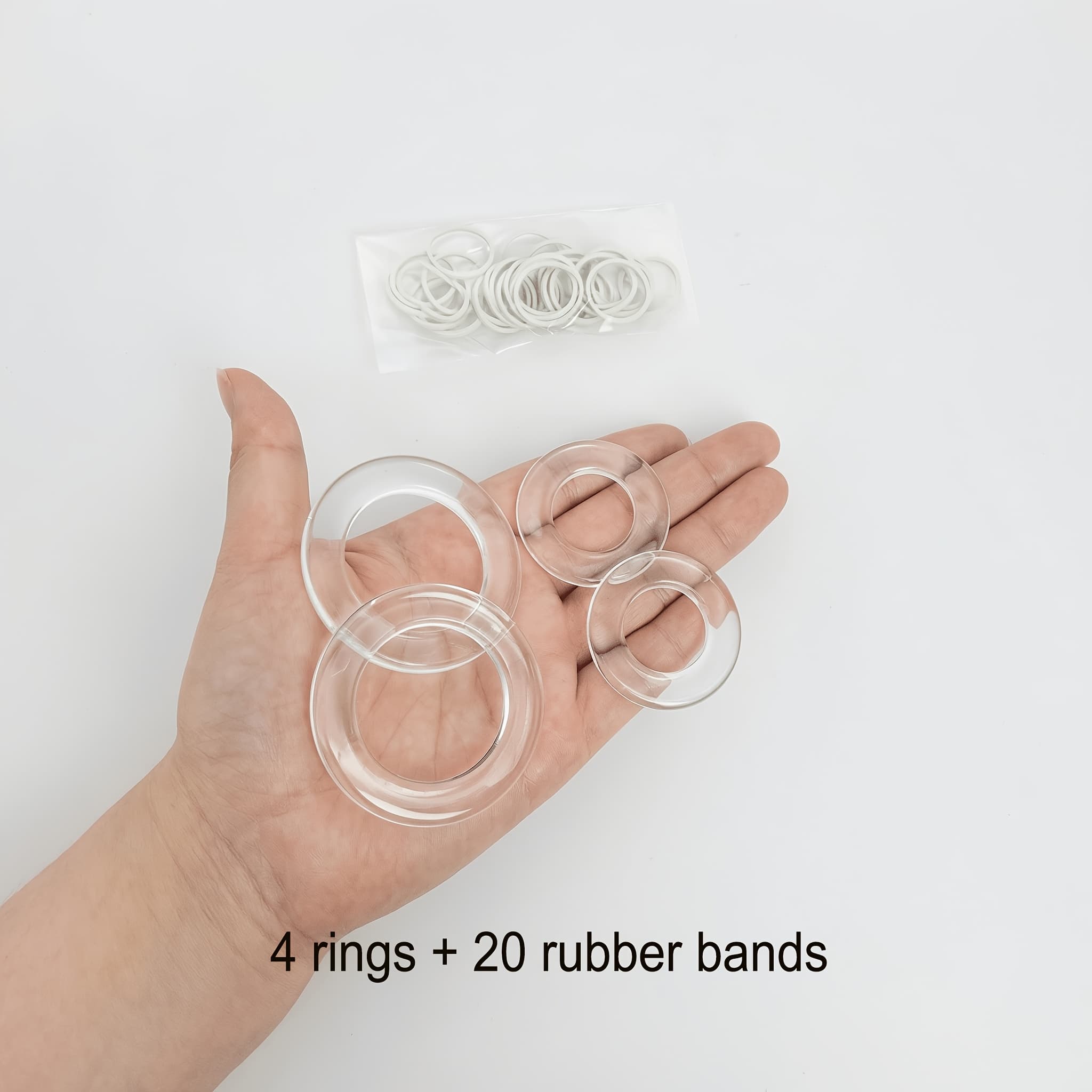 TEMU 4/6/18pcs Cinch Clip Invisible Clothing Accessory With Rubber Bands Bulk For Shirt Skirt Set Dress Clips Back Cinch Rings