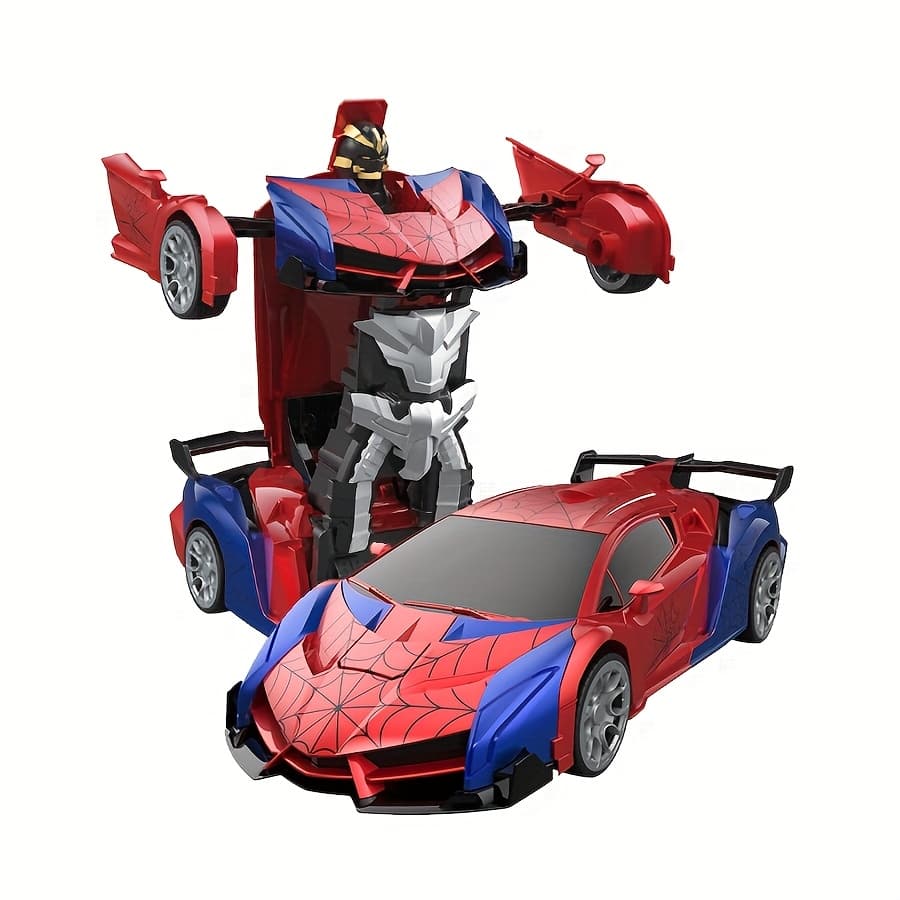 TEMU Transforming Remote Control Car Robot, 1:18 Scale R/ C Toy Car, One-button Deformation 360°rotating Drifting, Toys Suitable For Kids Over 3+ Years Old, Birthday Gift, Educational Toys