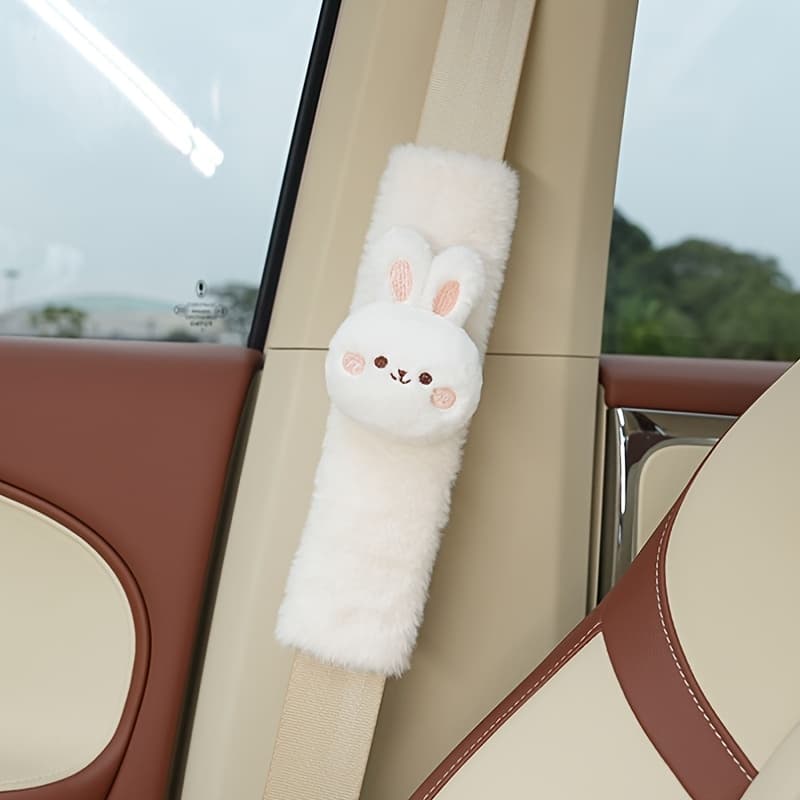 TEMU Car Seat Belt Shoulder Pad Cover Cute Bear Anti-neck Rubbing Shoulder Strap, Women' Accessory, Gift