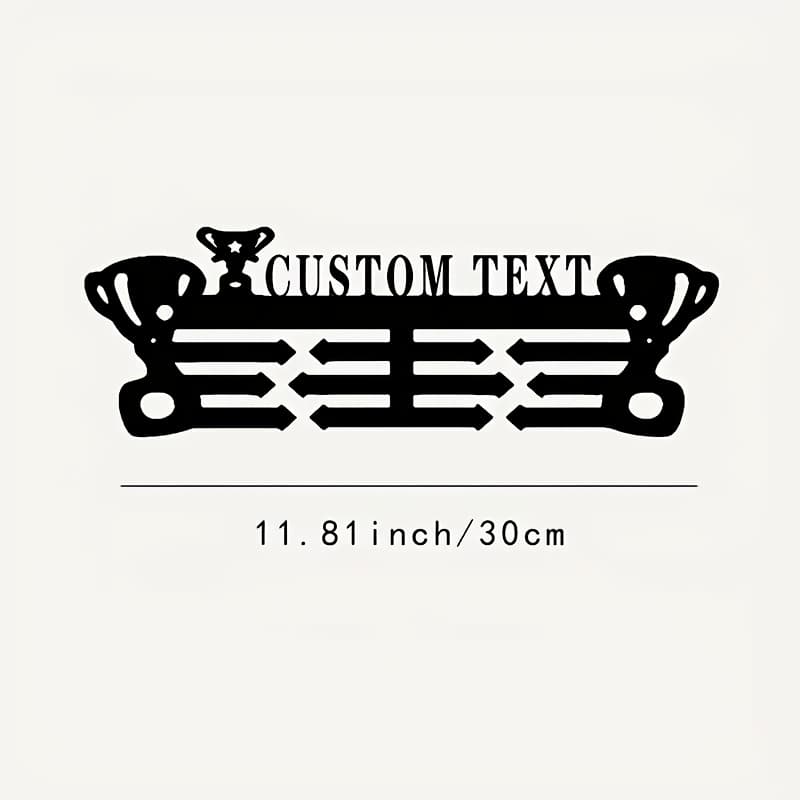 TEMU 1pc Custom Vintage Metal Medal , Diy Medal Hook For Wall Display, Decorative Hook For Medals And Trophies