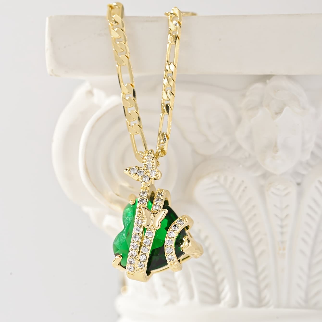 TEMU A 14k Gold-plated Heart-shaped Pendant Necklace Symbolizes Love And An Unchanging Heart, Making It A For Valentine's Day