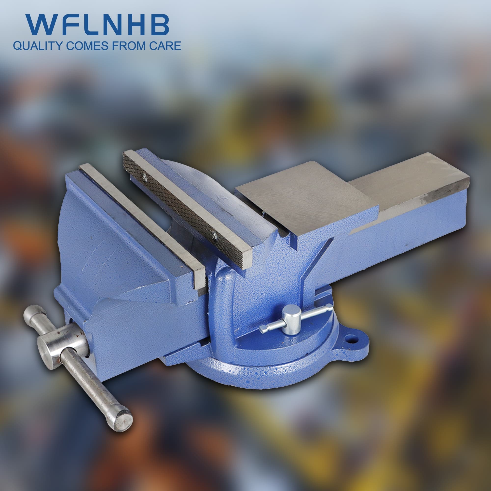 TEMU 8 Inch Bench Vise With 360 Degree Rotating Base Heavy Duty Bench Vise Fit For Carpentry, Home Workshop Use, And Diy Work