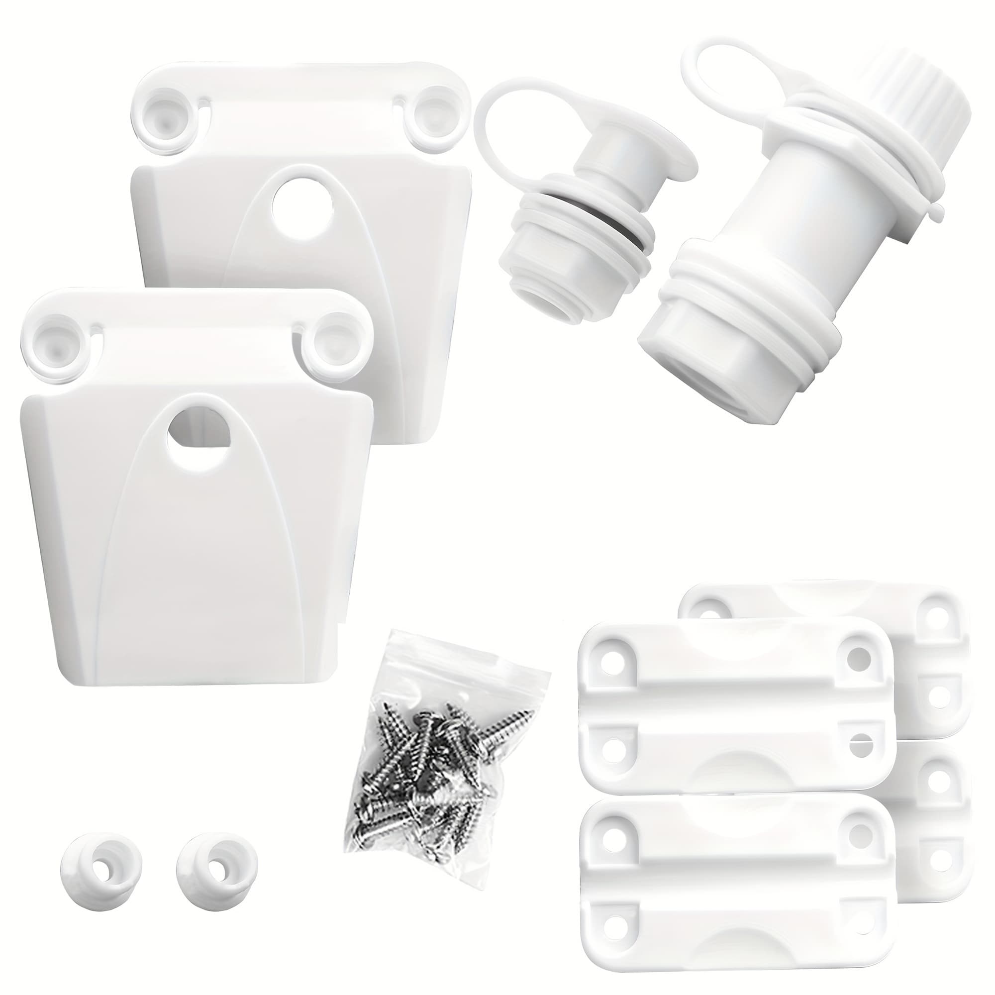 TEMU Cooler Replacement Parts Kit, Latch Posts Screws With Triple-snap Drain Plug, Compatible With Ice Chest