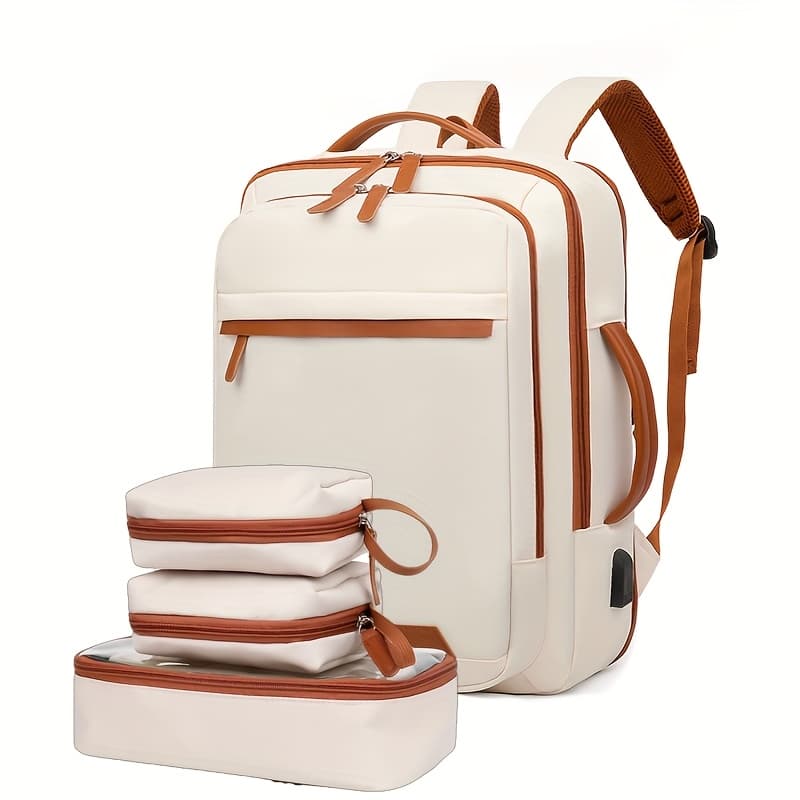 TEMU Outdoor Backpack Neutral Expandable Computer Backpack With Multifunctional Dry Wet Separation, Student Backpack For Business Travel, Boarding Luggage Storage Backpack