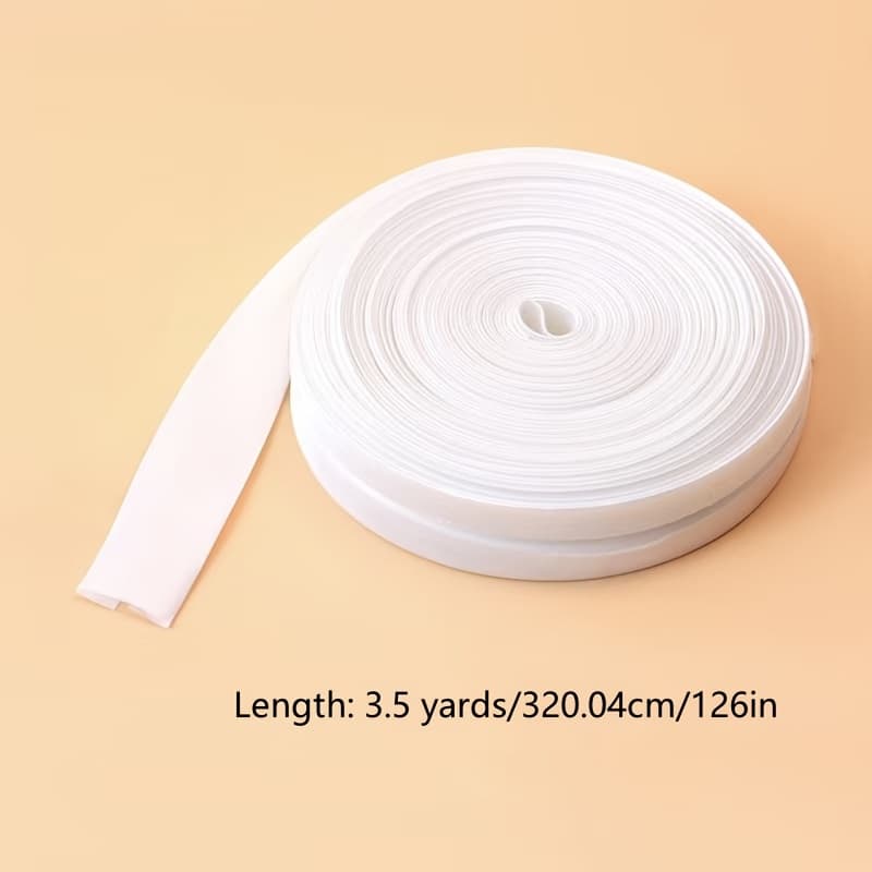 TEMU 6 Colors Pre-folded Hem Tape - Single Fold Stitching Edge Wrapping Tape For Sewing, Crafts & Home Decor - White/black/red/navy/yellow/pink - Fabric Edge Trimming & Clothing With Regular