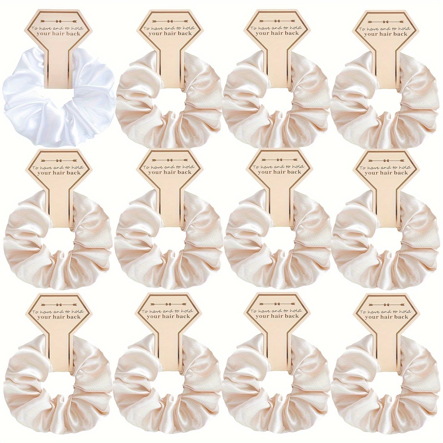 TEMU 12pcs Bridesmaid Proposal Gift Set, Bridesmaid Scrunchies, Hair Accessories, Bachelorette Party Gift, Bridesmaid Wedding Party Gift - Own And Tie Up Your Hair