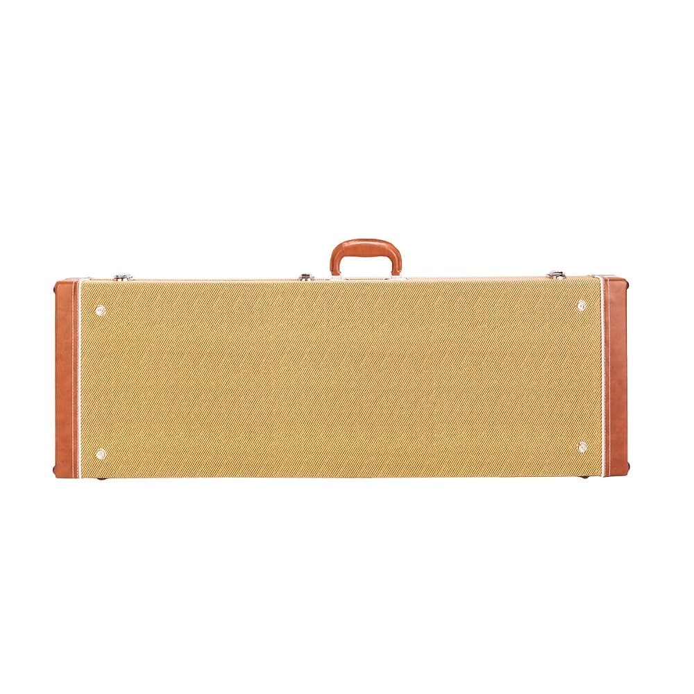 TEMU St Electric Guitar Square Hard Case Flat Yellow