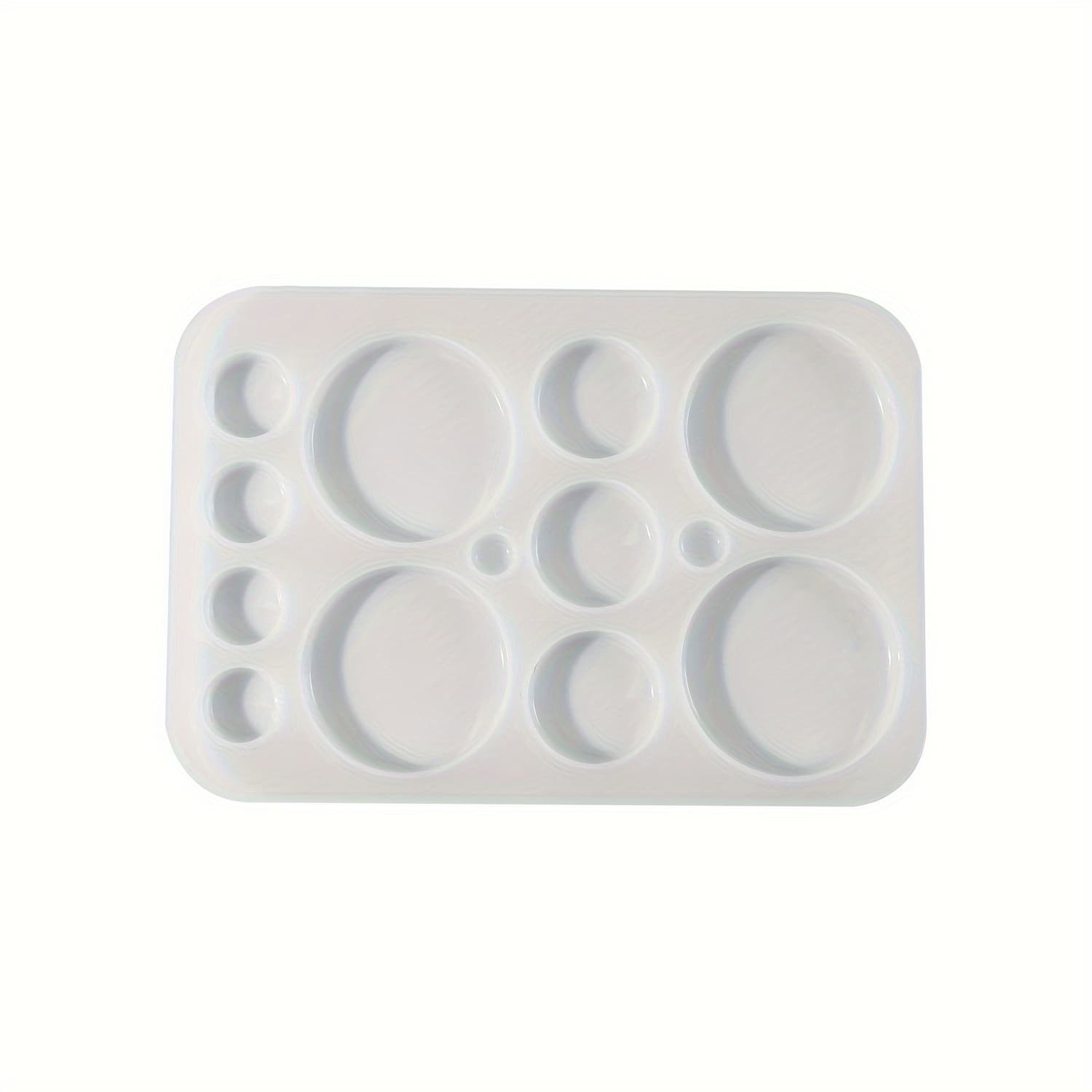 TEMU Diy Round Patch Resin Mold Cicular Pendant Silicone Mould Cup Coaster Molds For 3d Jewelry Supplies Wind Chime Epoxy Resin Crafts Making