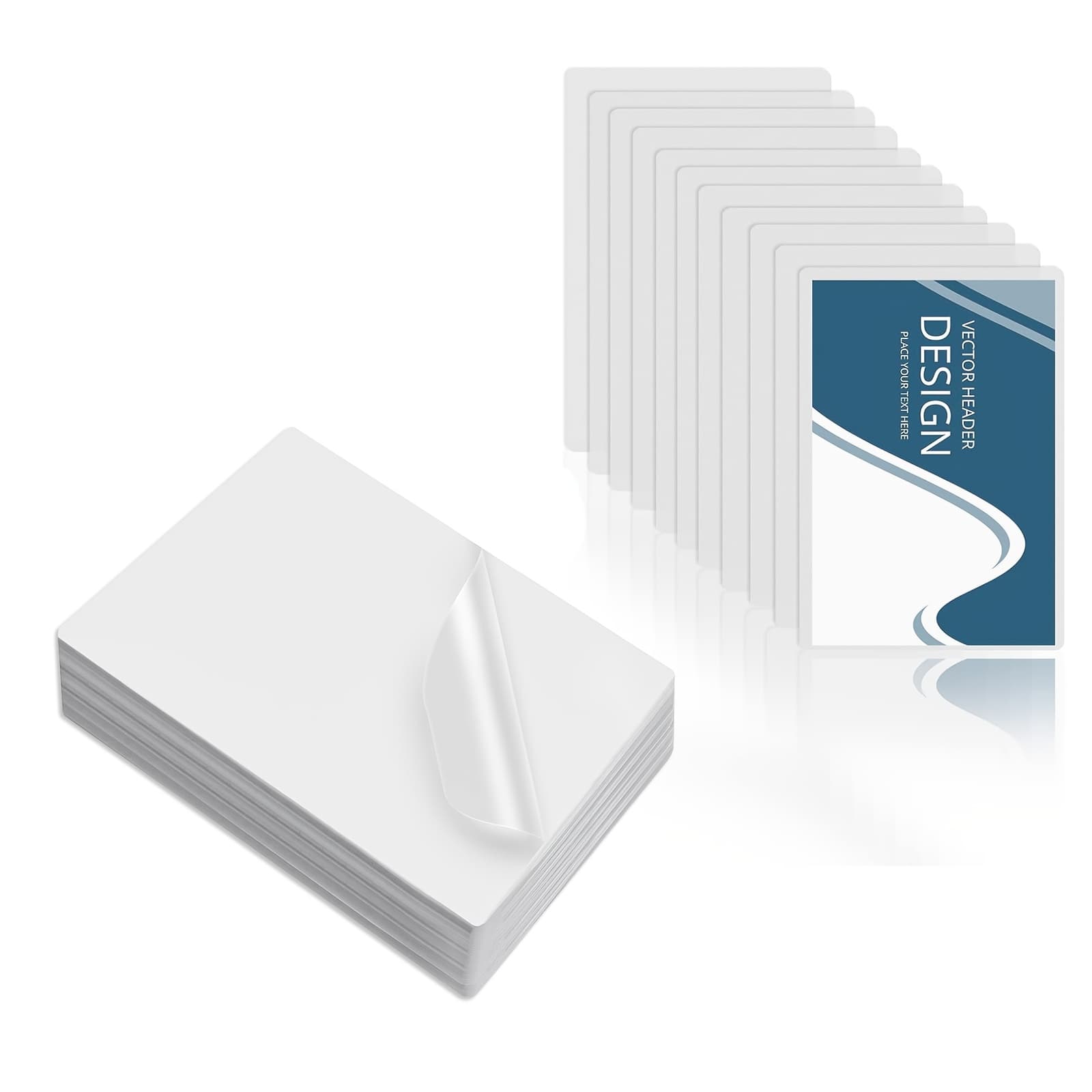 TEMU Pack Of 100 Premium Sheets Measuring 2.6×3.7 Inches, Suitable For Business Cards At 60 Microns. Clear Plastic Laminating Bags Are And Durable, With Dimensions Of 6.6×9.5 Cm