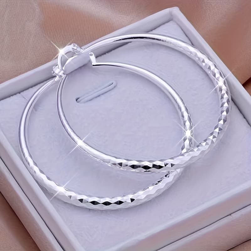 TEMU Boho Circle Fish Scale Earrings For Women - Dainty Iridescent Mermaid Scale Earrings, Lightweight Hypoallergenic Daily Wear Jewelry, Trendy Beach Vacation Additions
