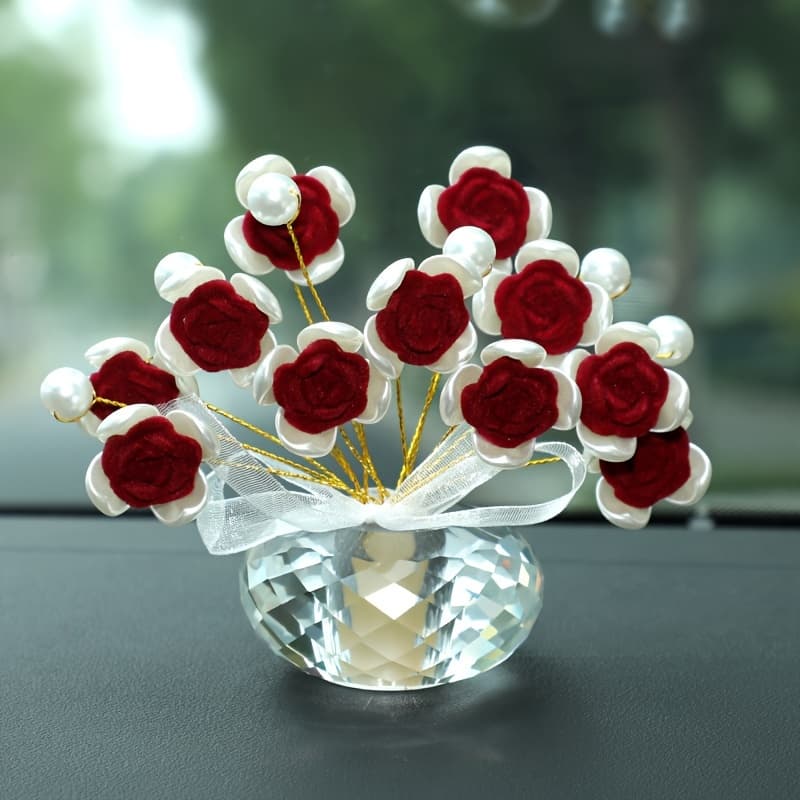 TEMU Romantic Car Decorations; Colorful Rose Decorations; Car Interior Decorations Or Home Decorations; Very Suitable For Holiday Gifts For Day And Father's Day