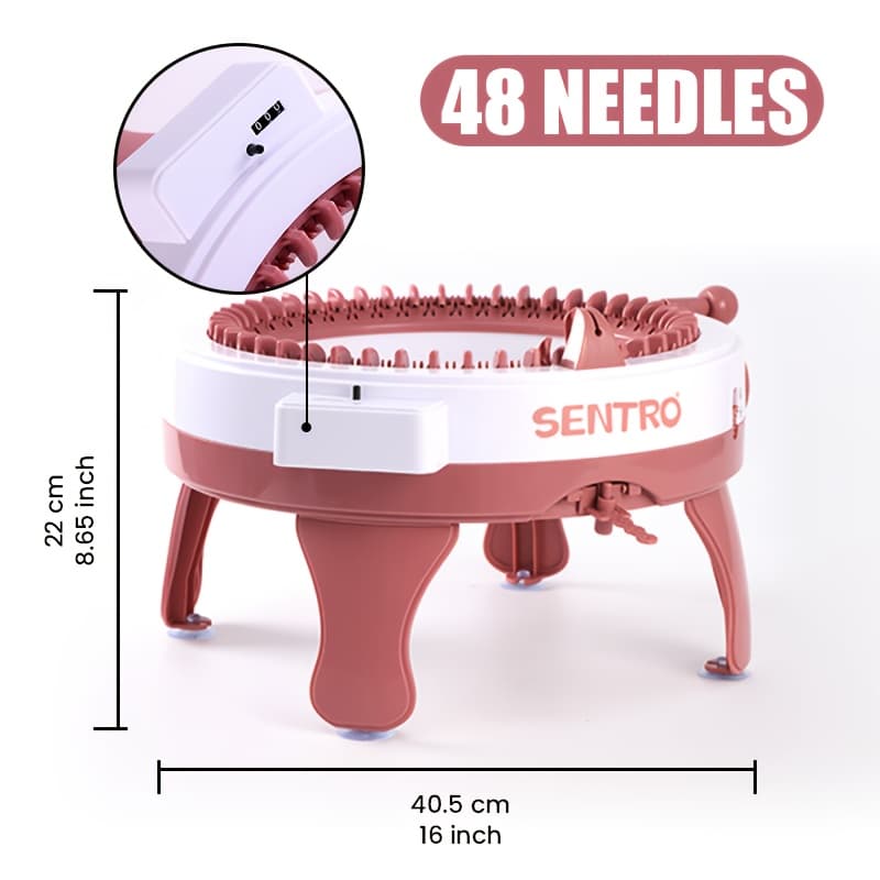 TEMU 40/48 Needle Knitting Device, Manually Operated Sewing Machine, Craft Your Own Hat, Scarf, Gloves, Socks, And Hand Knitting Equipment, Knitting Machine, Knitting Set