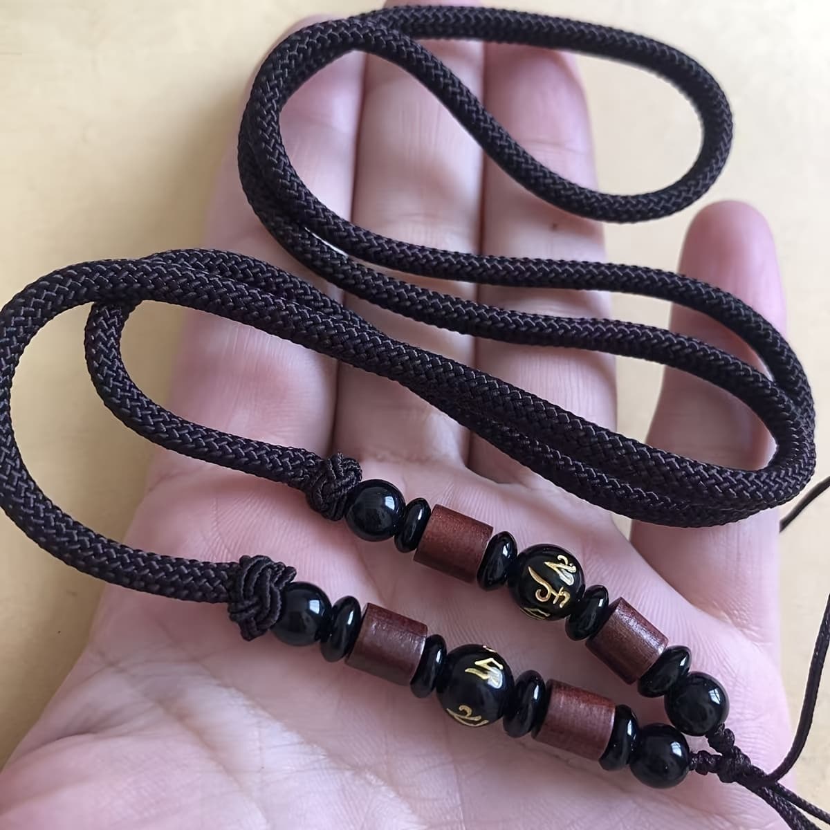 TEMU 1pc Unisex Pendant Necklace Cord With Special Bead Design For Diy Minimalist Classical Jewelry Making Craft Supplies Accessories -beading Cords & Threads