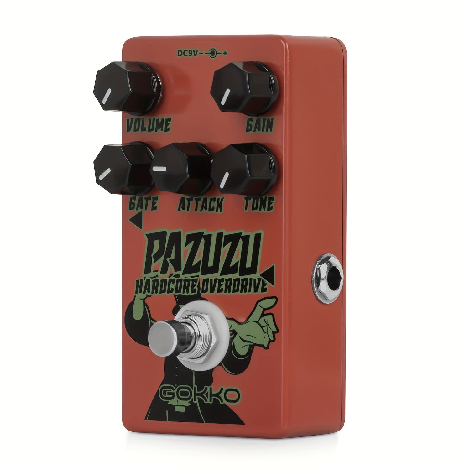 TEMU Gokko Gk-62 Guitar Pedal - Effects Processor With Built-in Noise Gate, Tones, /level/tone/ Controls, Compact Pedalboard-friendly For Guitar (compatible With Power Supplies)