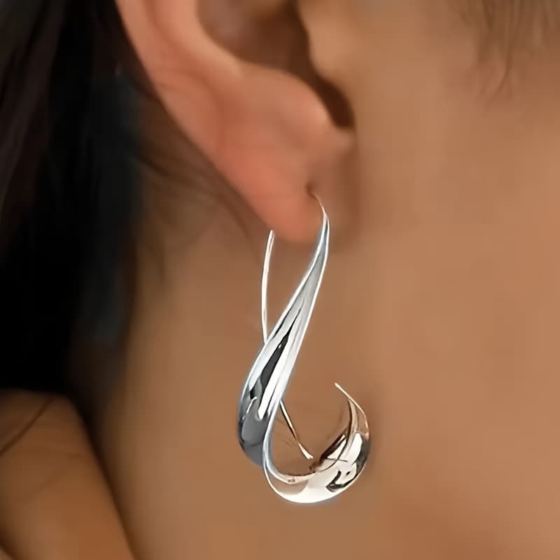TEMU Ladies' Creative Minimalist Geometric Ear Hook