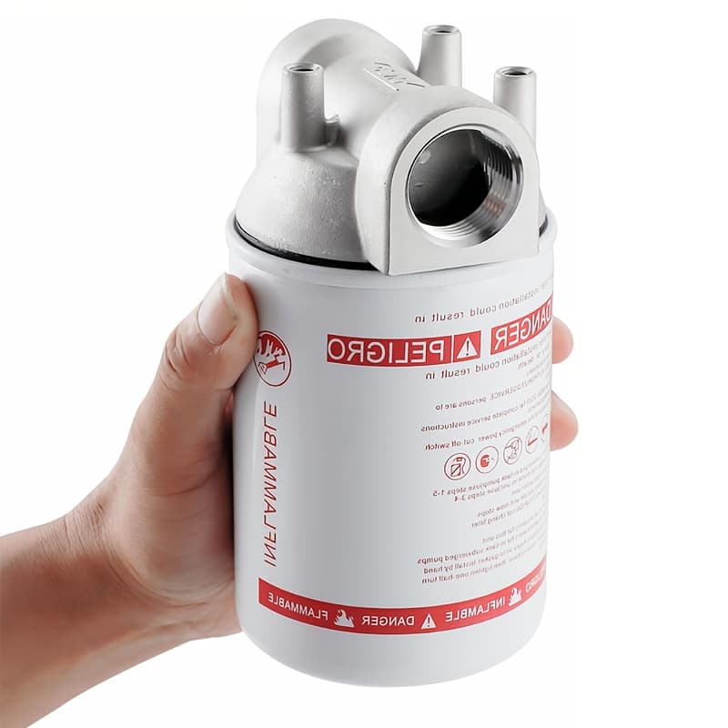 TEMU 1 Inch Npt Fuel Tank Filter, 25 Gpm 30 Micron Particulate Filter Suitable For Transfer Pump, Automotive Components (1pc)