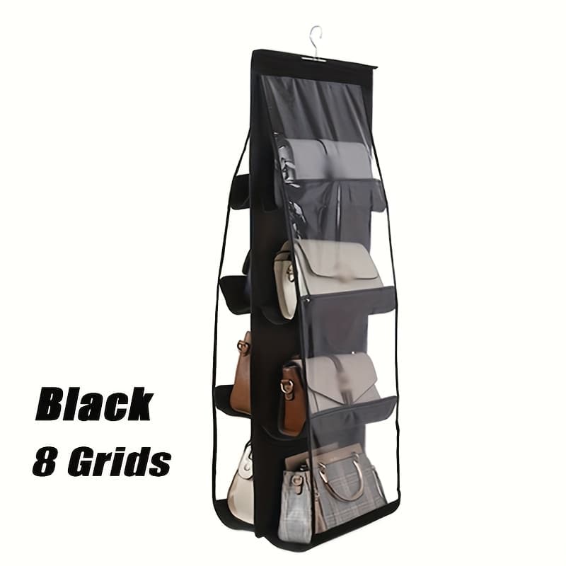 TEMU Hanging Storage Bag With 8 Pockets, Ideal For Organizing Closets, Featuring A Dust Cover And -saving Foldable Design
