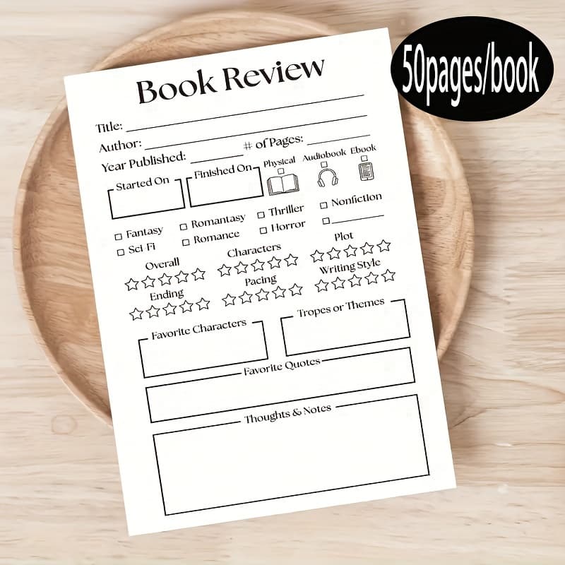 TEMU A Hobby Notebook With 50 Tearable Pages And Star , An Essential Gift For Book Lovers And Use
