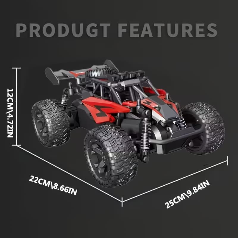 TEMU Toy Vehicle, 2.4ghz Remote Control, Sturdy Alloy Construction, Safe Design For Kids And Adults, A Fun Gift For Boys, Remote Car, In Red And Yellow