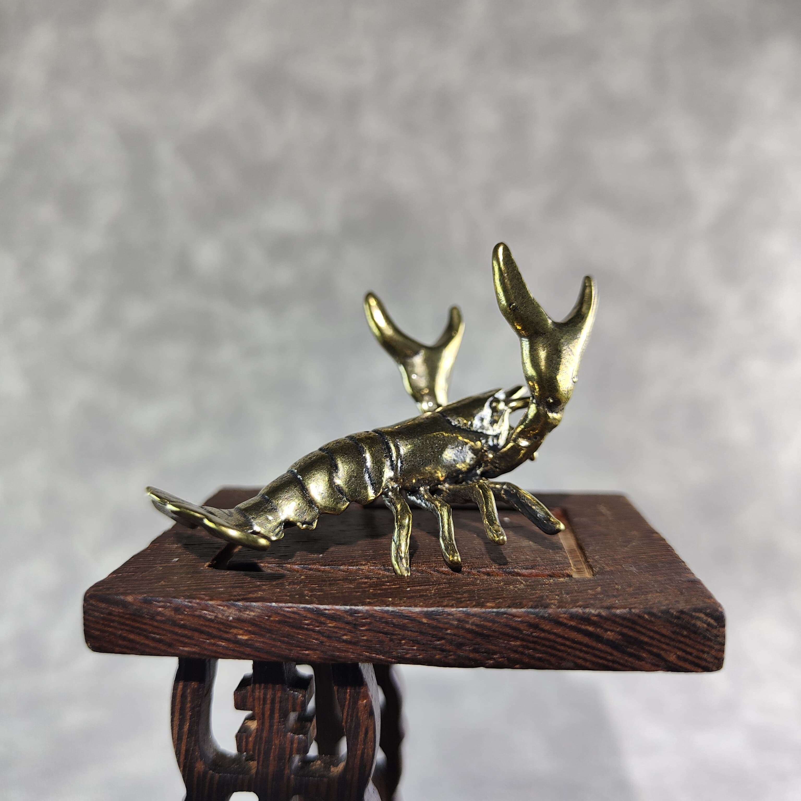 TEMU Brass Decorative Statue Of A Large Shrimp