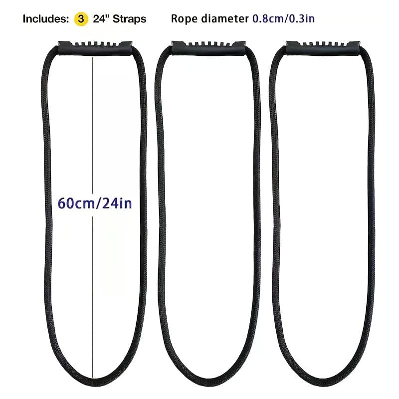 TEMU 3/6pcs Cord Storage Straps With Handle, Cable Hose Organizer For Garden Hoses, Extension Cords, Ropes, Portable Hanging Storage Solution