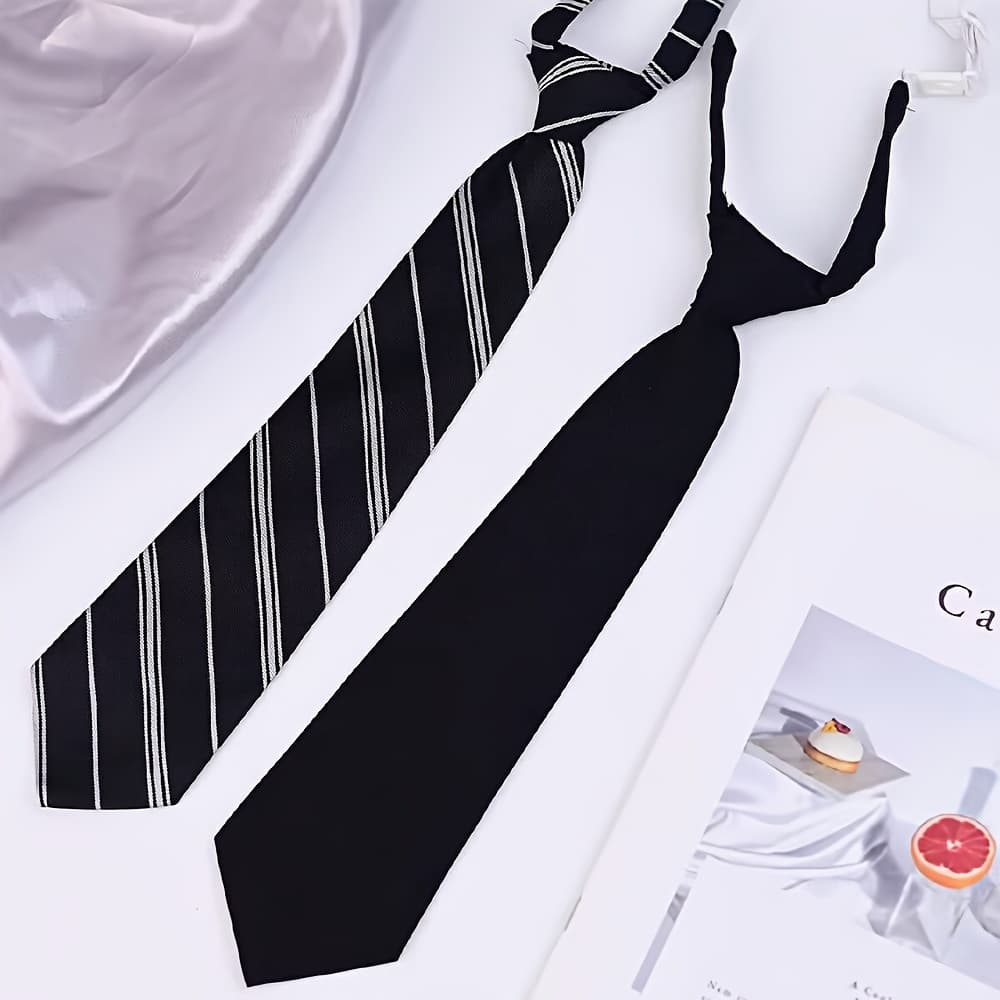TEMU 2 Men's And Women's Neckties, School Uniform, Jk, Cosplay Necktie, Daily Wear