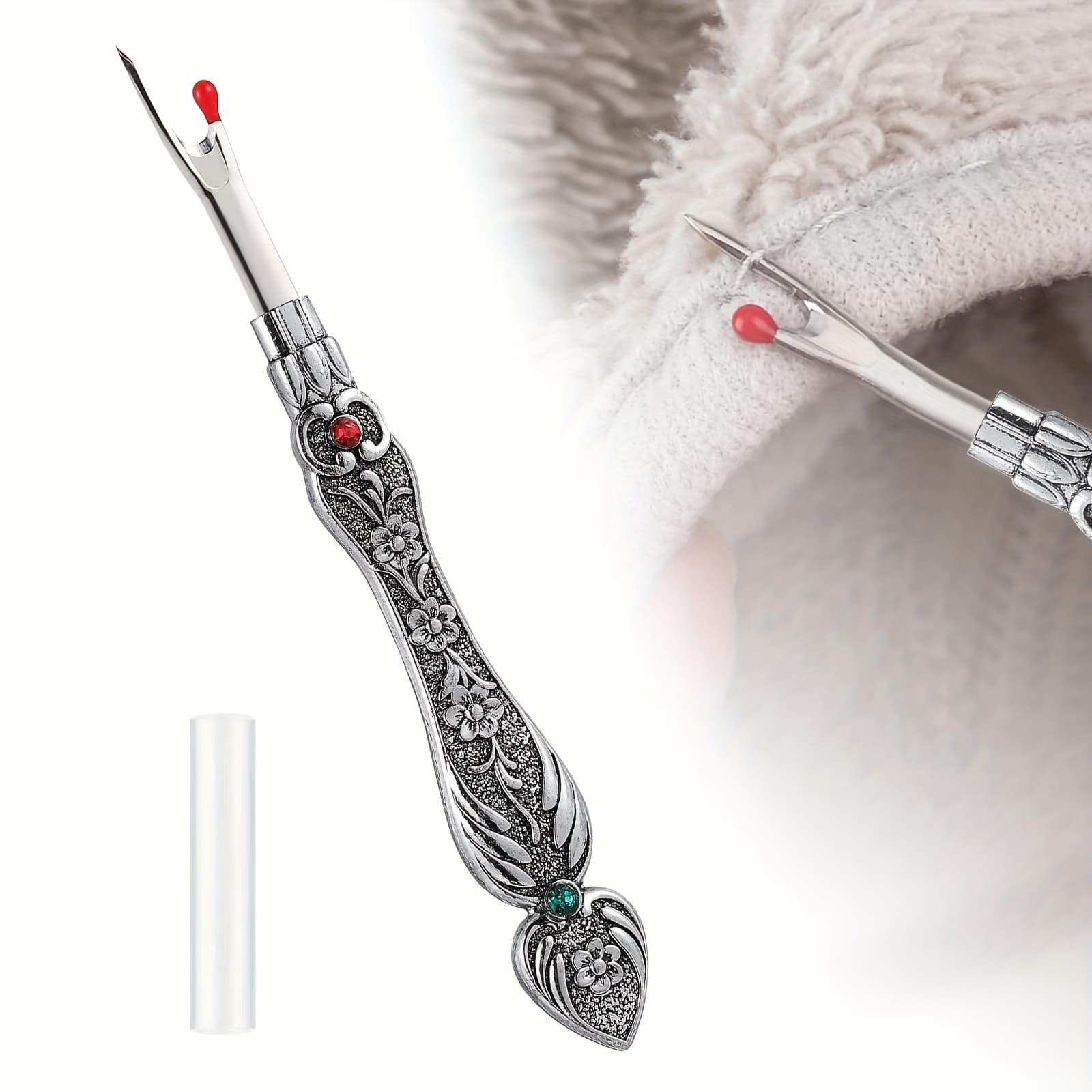 TEMU Flower Seam Ripper Set, Vintage Handmade Seam Ripper Tool, Sharp Thread Remover For Sewing, Embroidery, Fabric Crafts