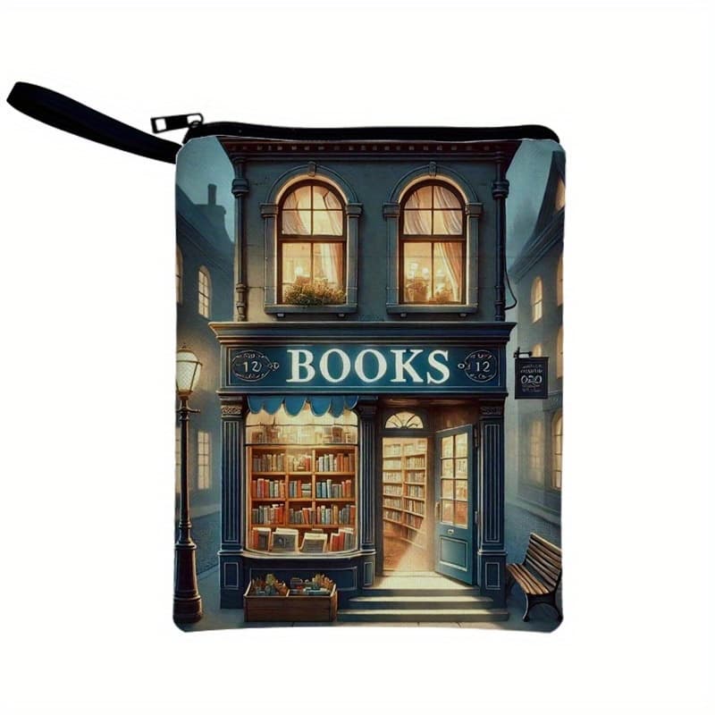 TEMU Bookstore Pattern Book Covers For Lighting, Book Protection Bags, Storage Bags, Mobile Phone And Ipad Storage Bags, Pencil And Stationery Bags, Suitable For To , , And Teachers