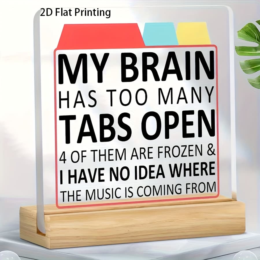 TEMU 1pc, Humorous Funny Desk Decoration, Has Open, Desk Home Bedroom Office Decorative Ornament, Refreshing Gift For Colleagues