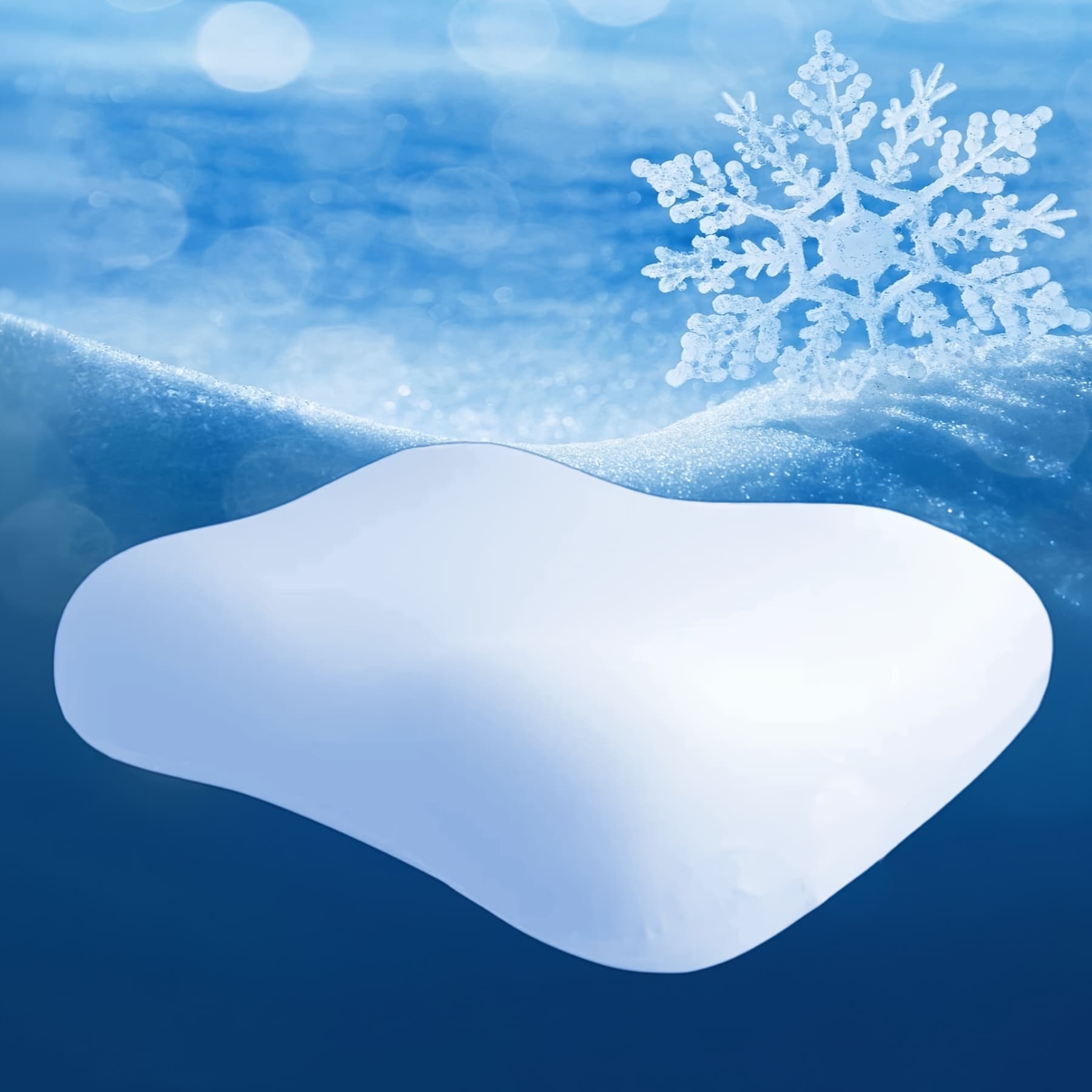 TEMU Deep Sleep Pillow, Ergonomic For Side & Back Sleepers, Orthopedic Cervical Shape Head & Provides Neck Support