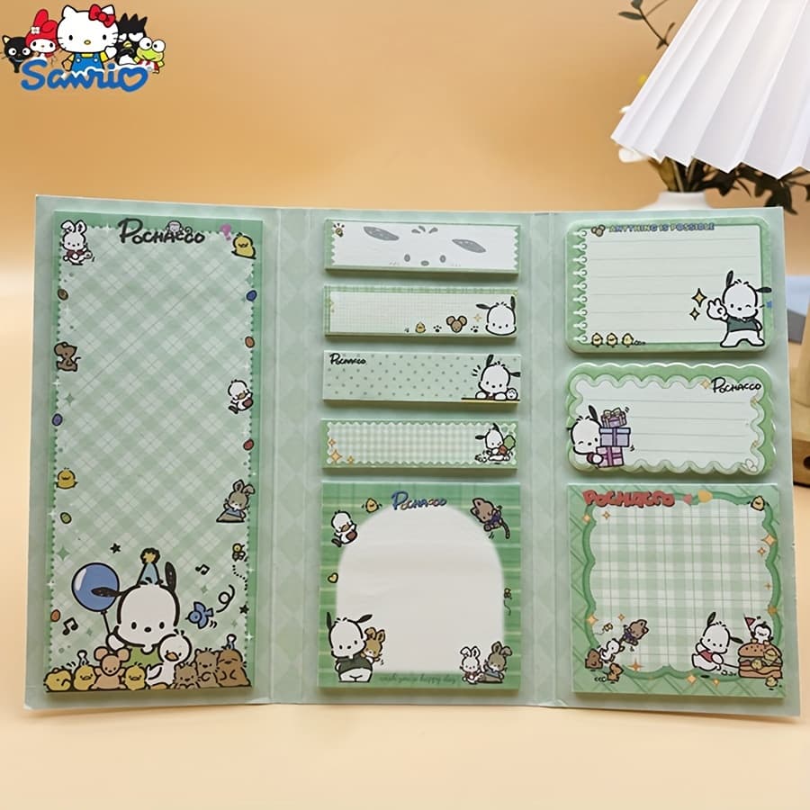 TEMU Kuromi, Cinnamoroll, Self-adhesive Sticky Notes, 180 Sheets - Back To Stationery, Cartoon Stickers For Planners And Organizers, Rectangles, Daily Message Boards, Journaling And Memo Tags