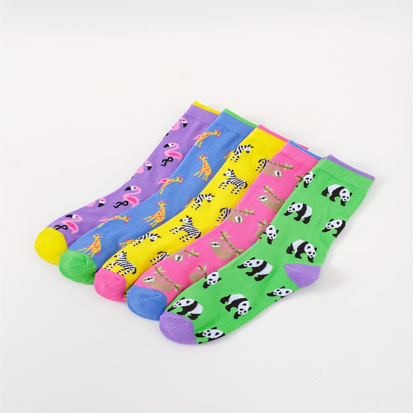 TEMU 5pcs Set Women's Mid-calf Socks