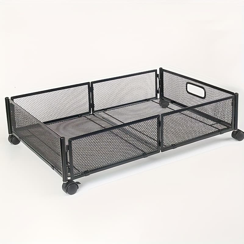 TEMU 1pc Under Bed Storage, Under The Bed Storage Containers With Wheels And Handles For Shoes, Clothes, Book,, Blankets For , Under-bed Storage