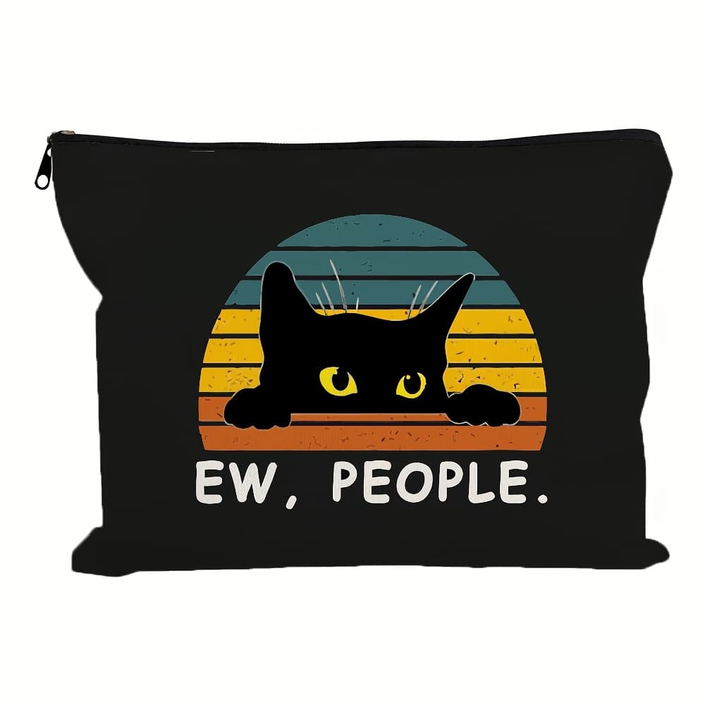 TEMU Polyester Travel Makeup Bag Pen Bag Printing Women's Makeup Bag Portable Items Storage Bag Gifts
