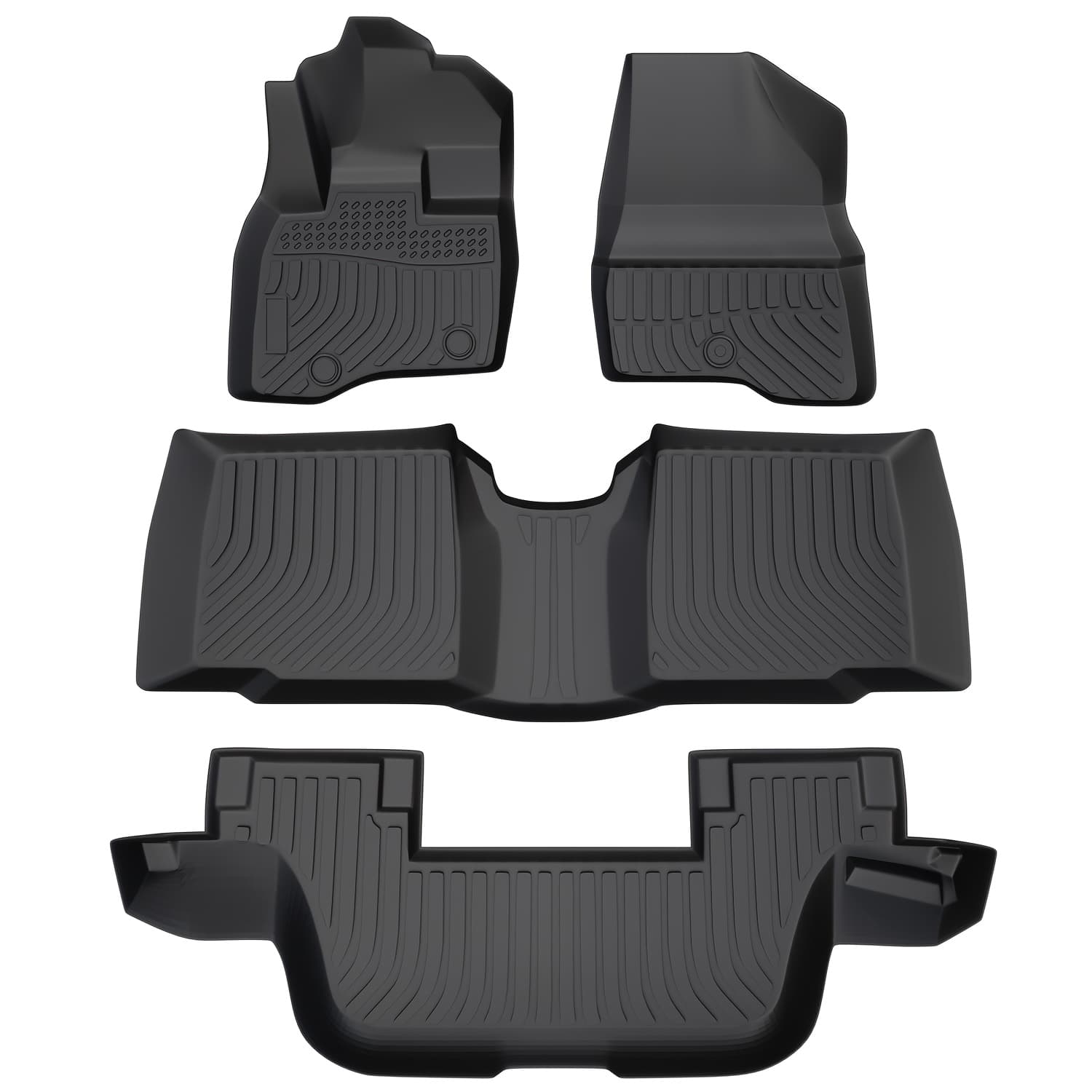 TEMU Orealauto Car Floor Mats Replacement For 7 Seats (bench Seats) 2015-2019 Durable Front Rear Heavy Duty Carpeted Storage All Weather Anti-slip Liners