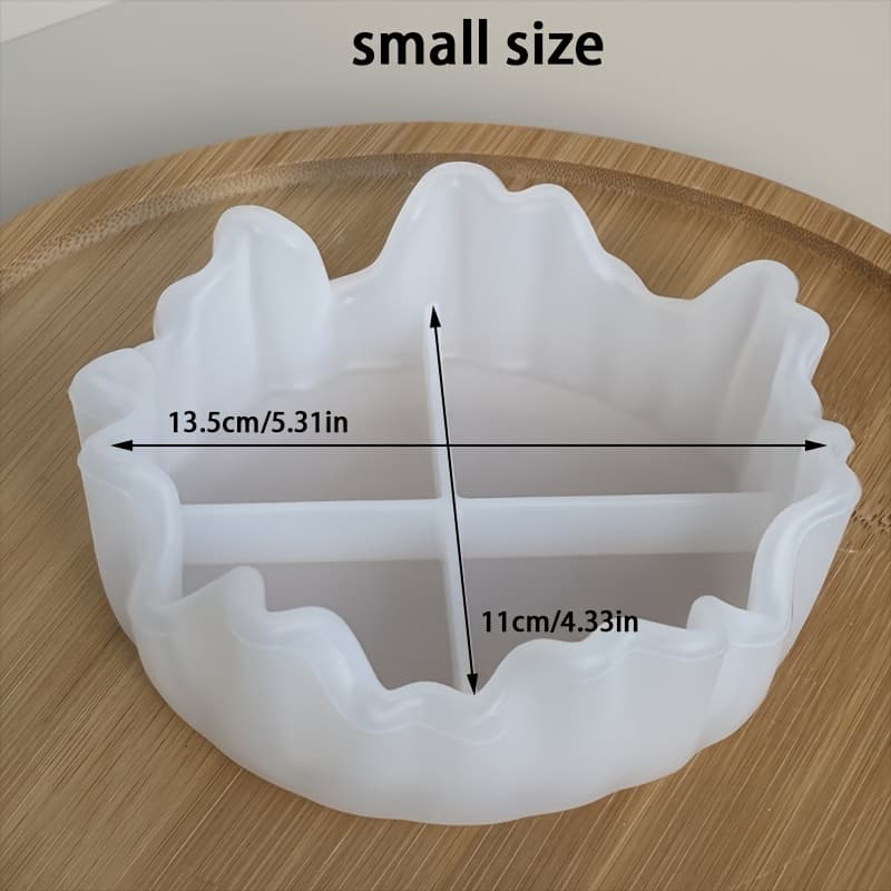 TEMU Irregular Silicone Mould For Diy Flower Pots, Candle Holders & Jewelry Trays - Reusable Non-electric Craft Mould For Home Decor, Crafts, Gift Making