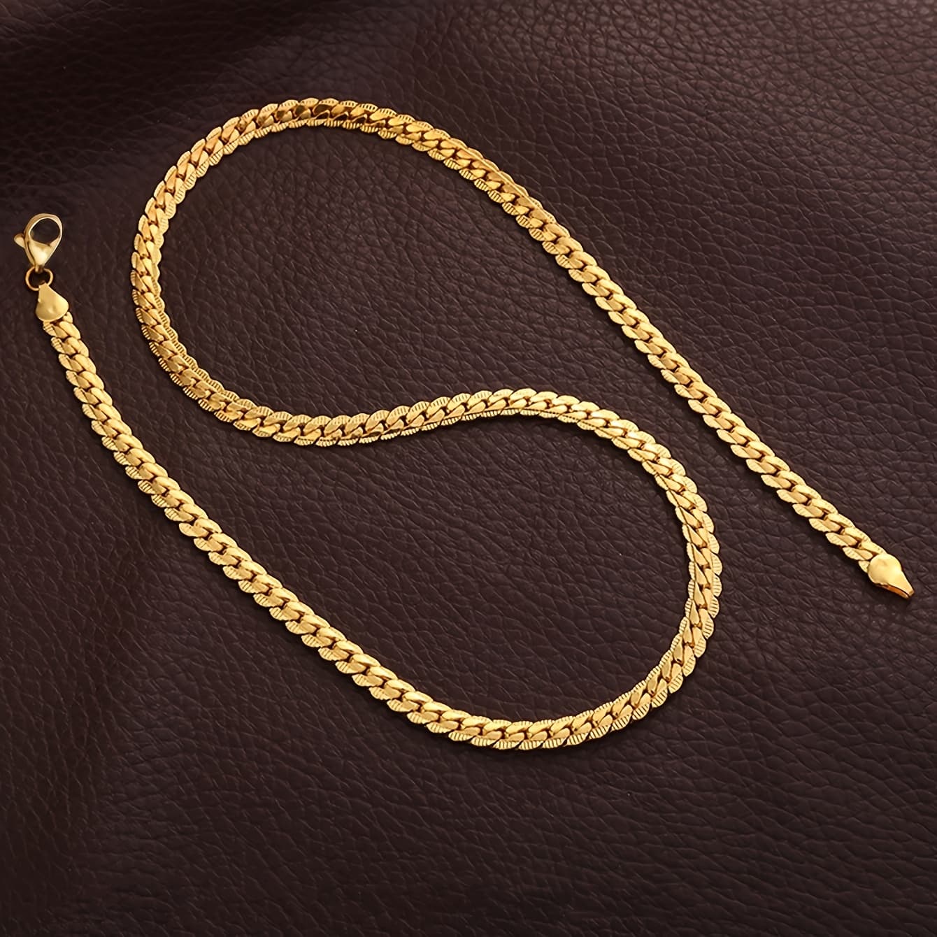TEMU 1 Stylish Easy Trendy Style Stainless Steel Hip Hop Necklace For Men And Women. A Versatile Accessory For Everyday Casual Wear. Kpop Style Jewelry
