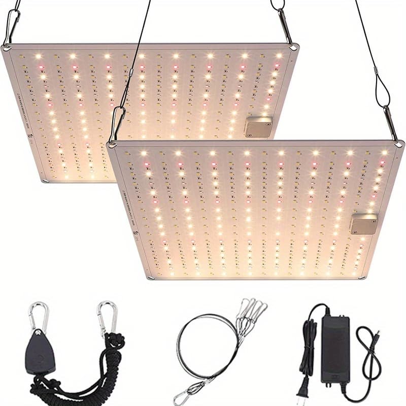 TEMU 2/1 Indoor Plant Grow Light, Full 3x3 Coverage Led Grow Light, With Seedling, Growth, And Bloom , Suitable For Indoor Plants, Summer