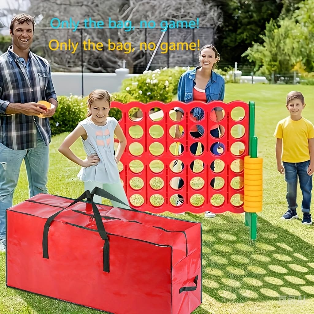 TEMU Giant 4-in-a Row Storage Bag, 47" Jumbo 4-to-score Carrying Bag, Cloth Carrying Bag For Jumbo 4-in-a-row Game For & Transportation (game Set Not Included)