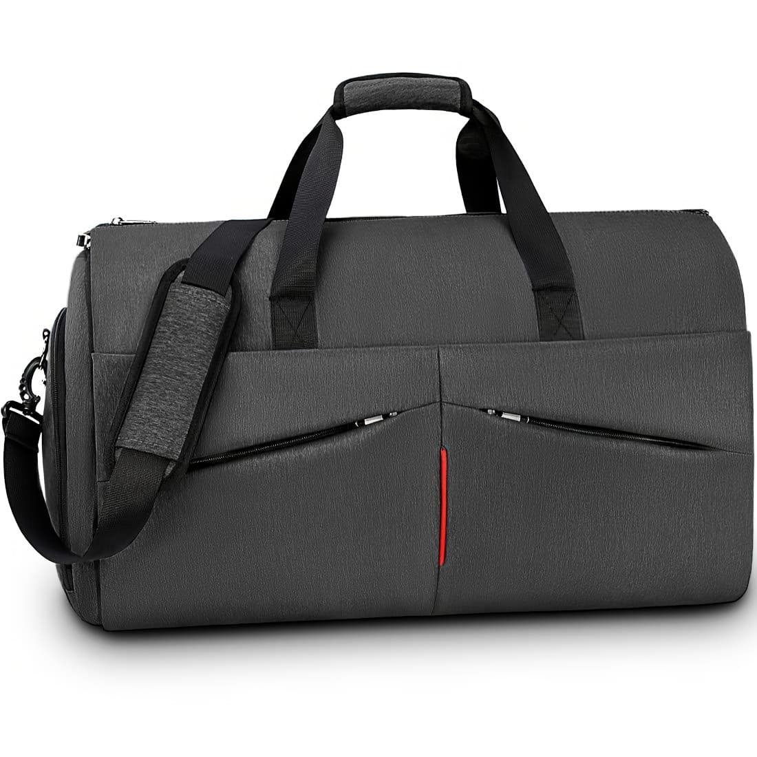 TEMU Rainsmore Carry On Garment Bag Convertible Suit Travel Bag With Shoes Compartment Large Hanging Garment Duffel Bag Weekender Duffle Bag For Men Women, Black