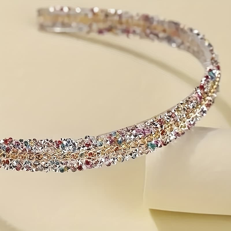 TEMU A Chain Headband, Suitable For Birthday Parties Elegant And Classic