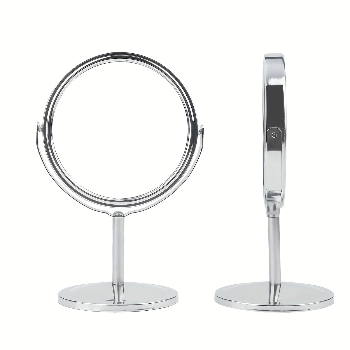TEMU 1pc Makeup Mirror, Desktop Simple Large Princess Mirror, Double-sided Mirror With Magnifying Mirror, Dormitory Vanity Mirror, Tabletop Mirror