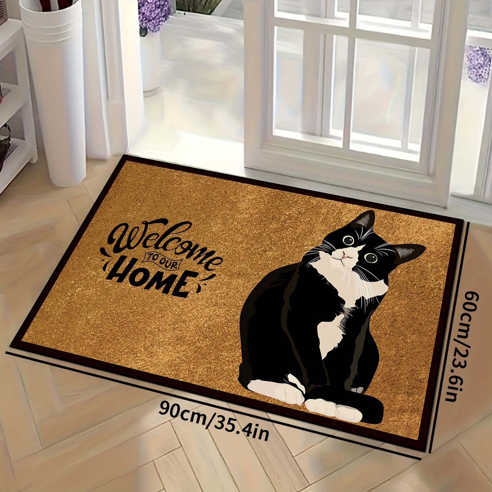 TEMU A Door Mat For Home Use, Providing A Comfortable Feel , Made From Skin-friendly Fabric That Shed Or Fade, And Is Easy To Wash And