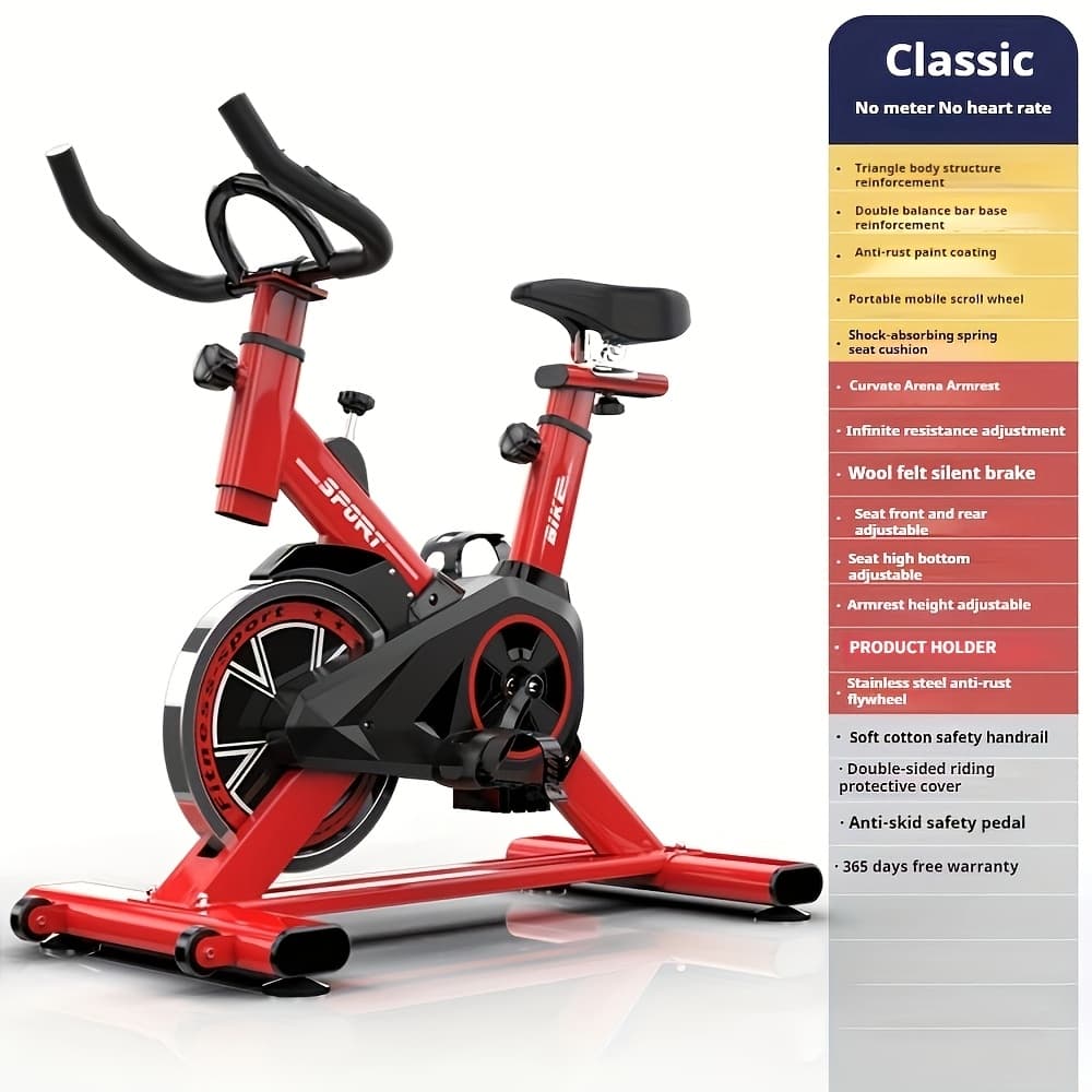 TEMU Sy Home Indoor Spinning Exercise Bike, (without Counter)